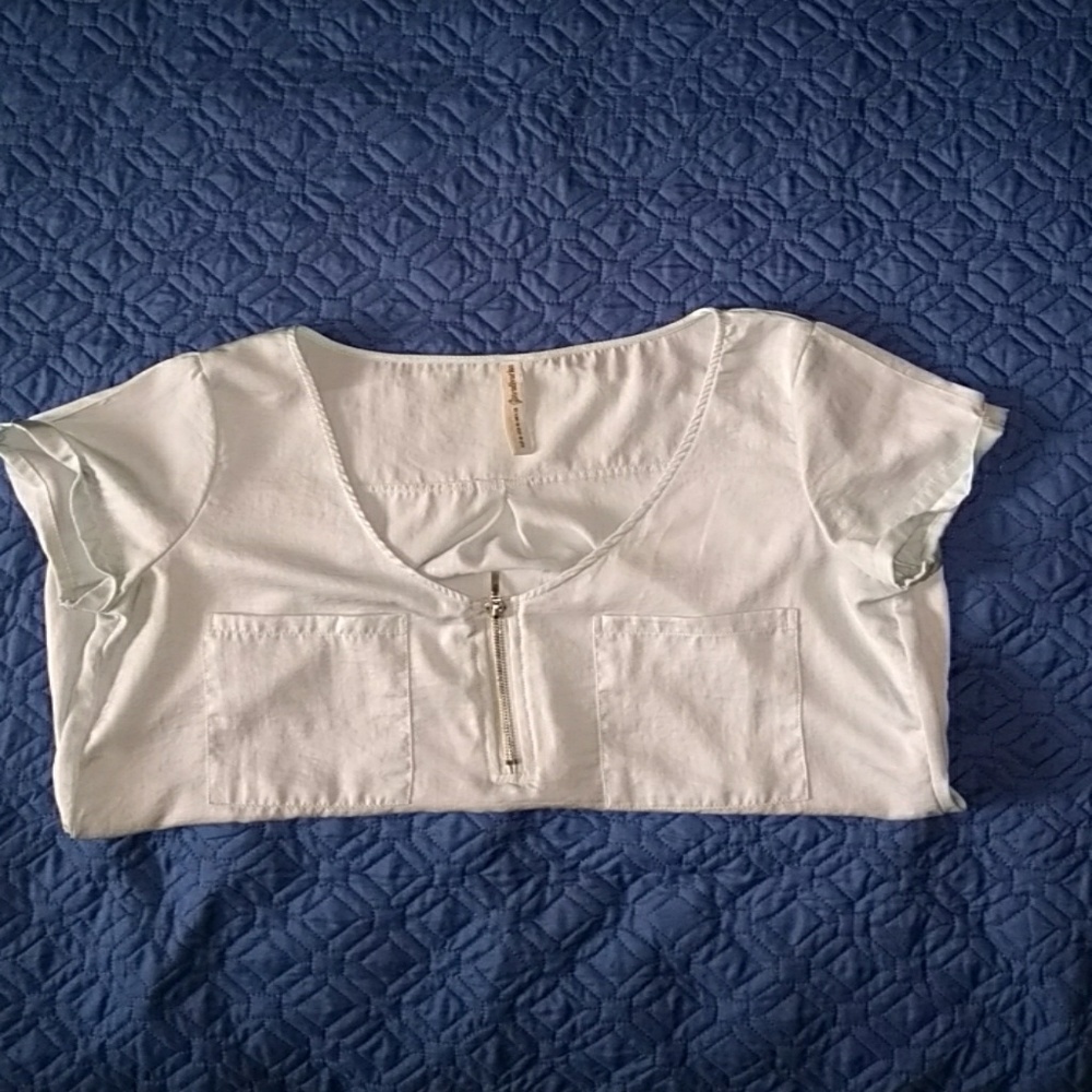 Soft light blue blouse